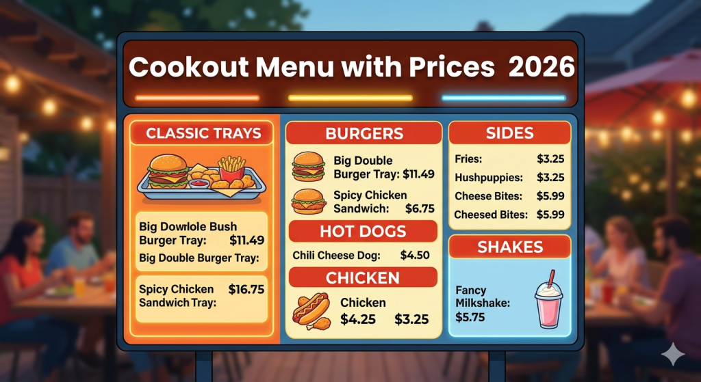 Cookout Menu with Prices 2026 — The Complete Guide