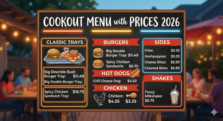 Cookout Menu with Prices 2026 — The Complete Guide
